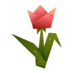 Tulipe origami