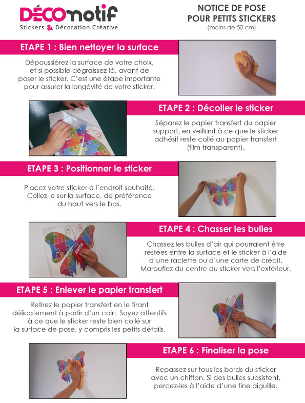 Accessoires de pose pour sticker et autocollant - Autocollant