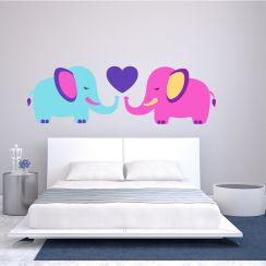 Éléphants amoureux