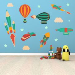 Crayons et stylos de l'espace
