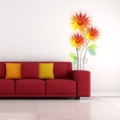 Fleurs jaunes orang&eacute;es