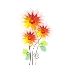 Fleurs jaunes orang&eacute;es