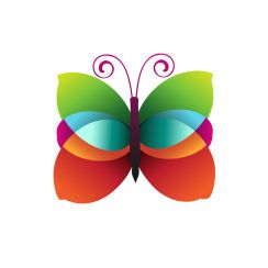 Papillon color&eacute;