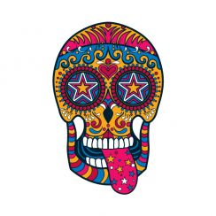 Calavera qui tire la langue