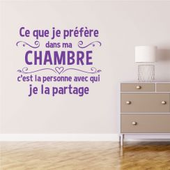 Ce que je préfère dans ma chambre