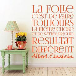 Einstein : La folie c'est...