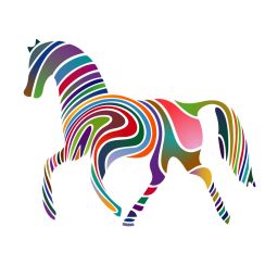 Cheval color&eacute;