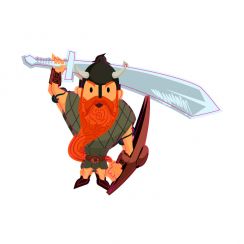 Terrible guerrier viking