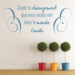 Gandhi : Soyez le changement...