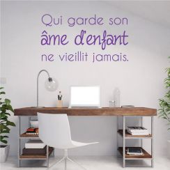 Qui garde son âme d'enfant