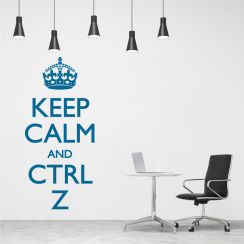 Keep calm and Ctrl Z