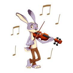 Lapin violoniste