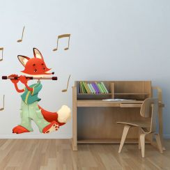 Renard &agrave; la fl&ucirc;te traversi&egrave;re