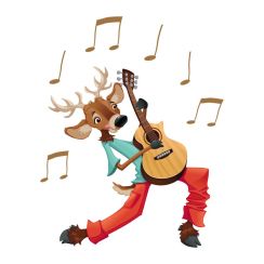 Cerf guitariste