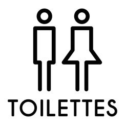 Signe toilettes homme et femme