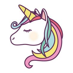 Licorne colorée