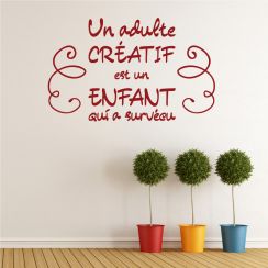 Un adulte créatif...