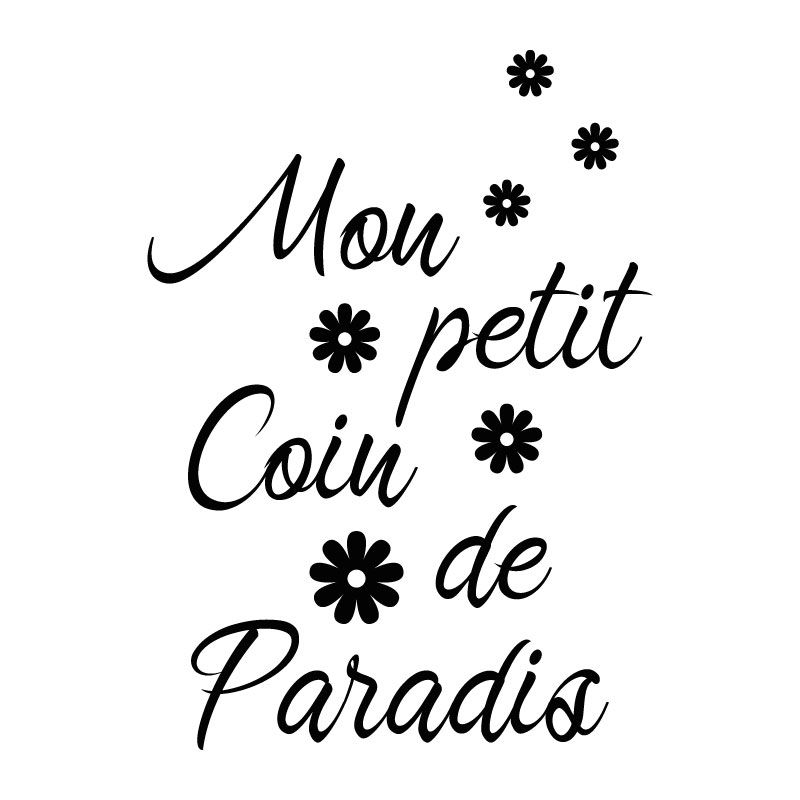 Sticker de porte - Toilettes - Petit Coin de Paradis