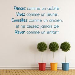 Ne cessez jamais de rêver comme un enfant