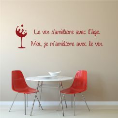 Je m'améliore avec le vin