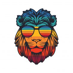 Lion hippie