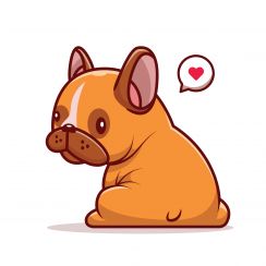 Bouledogue français mignon