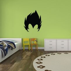 silhouette coupe de cheveux Vegeta Dragon Ball Z